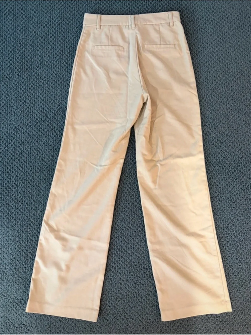 Monki Beige High-Waist Trousers